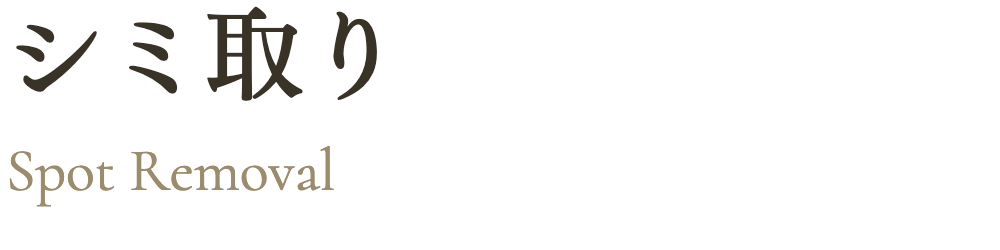 シミ取り